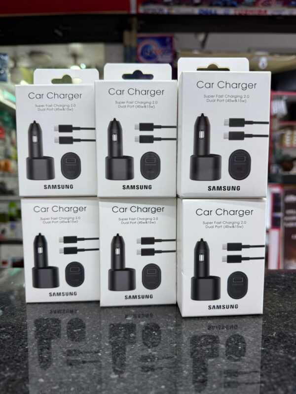Samsung Dual Car Charger (45W+15W) Super Fast